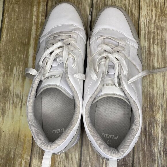 FUBU Streetwear Mens Half Court Sneakers White and Grey Size 12 - Picture 4 of 9